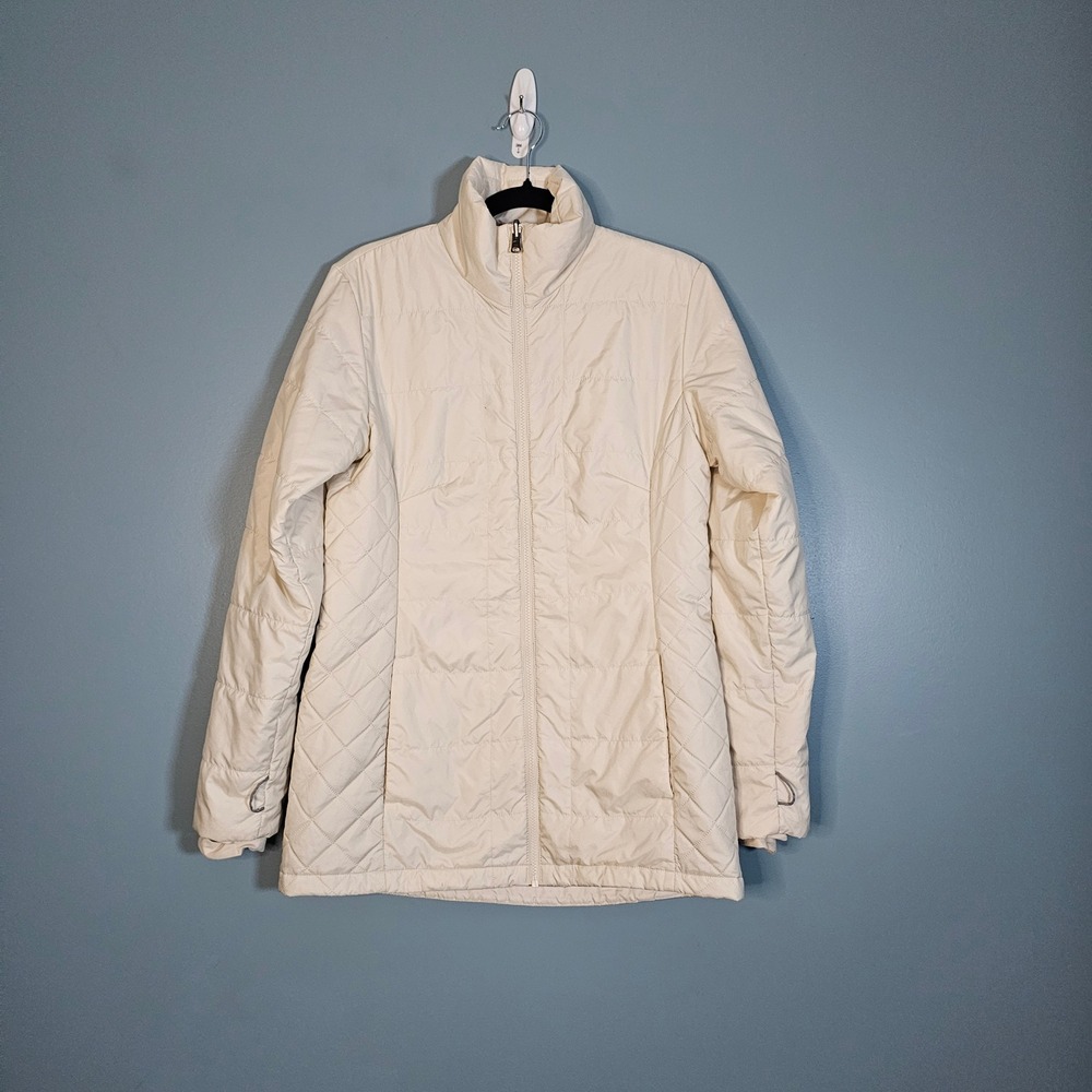 Columbia Omni Heat‎ Interchange Insulated Quilted Jacket Cream Beige Women's M